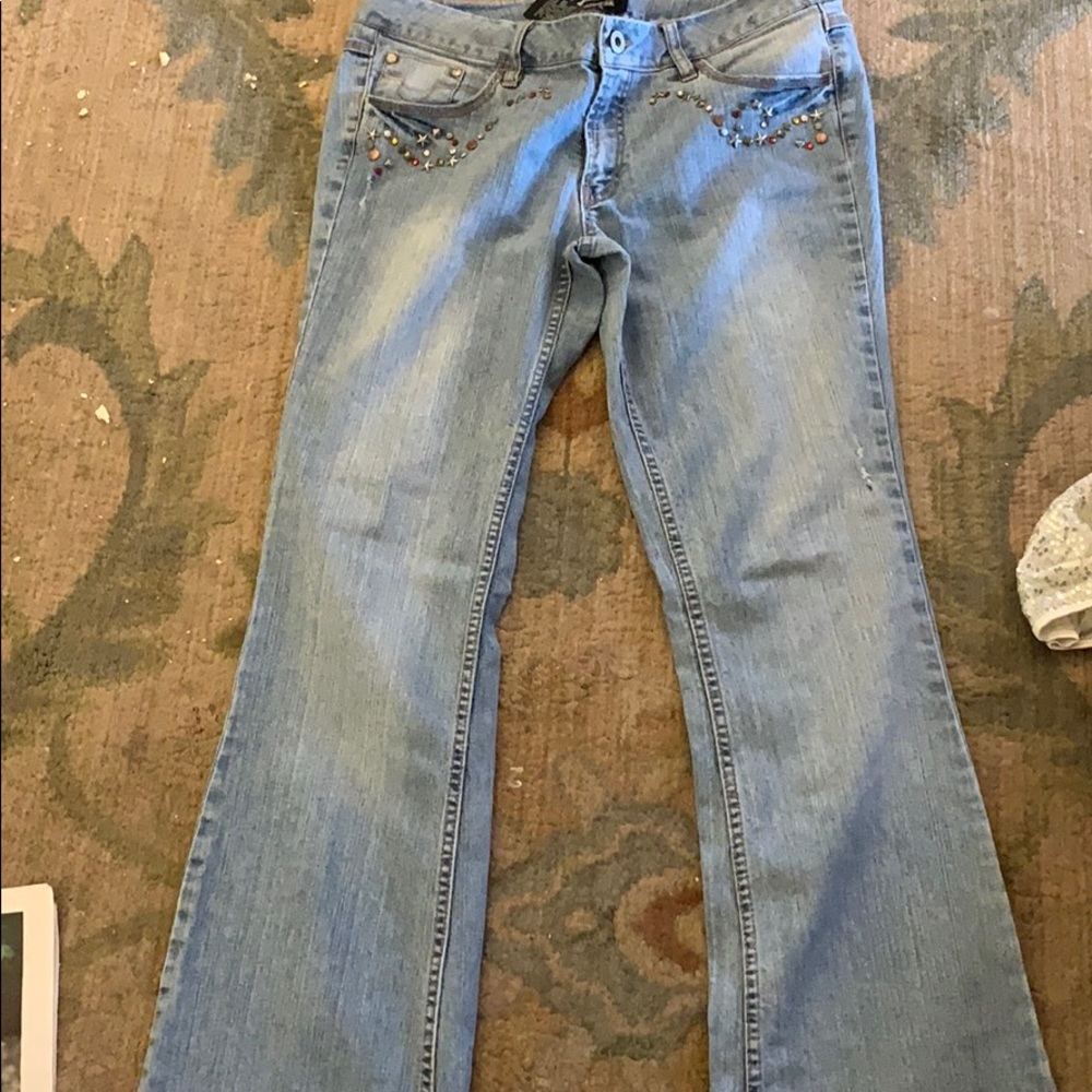 VINTAGE Rhinestone Jeans